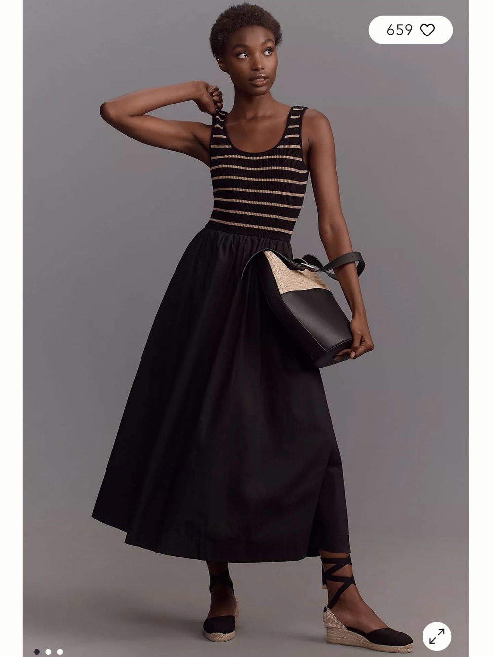 Moon River Twofer Midi Sundress